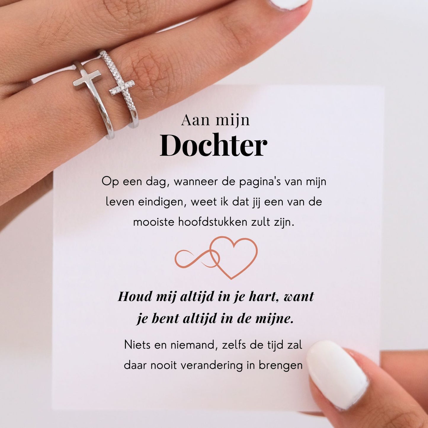 Twin Cross Ring - Aan mijn Dochter