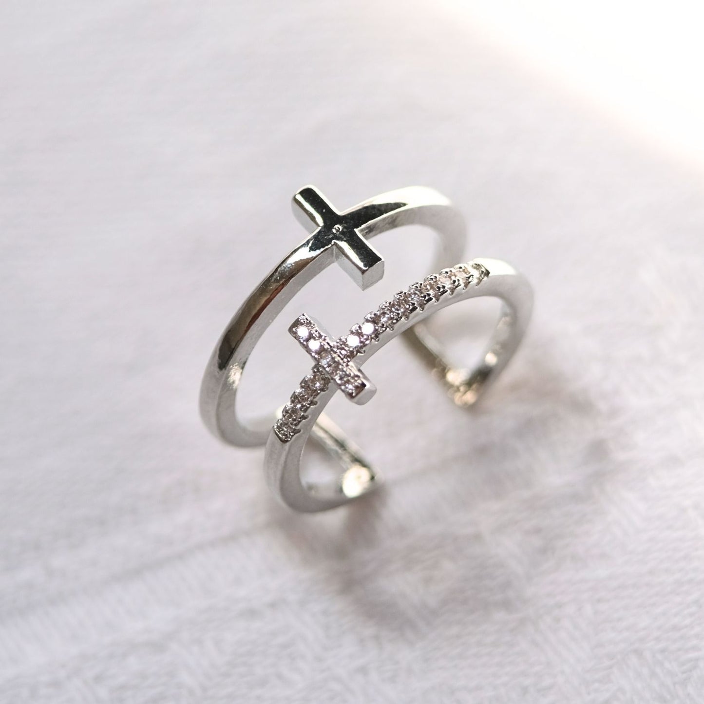 Twin Cross Ring - Aan mijn Dochter