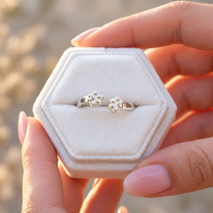 Pootafdruk Ring – Verstelbaar, Edelstaal | Voor Dierenliefhebbers