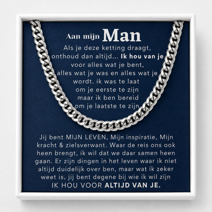 Aan mijn man, onthoud dan altijd... - SCHAKEL KETTING