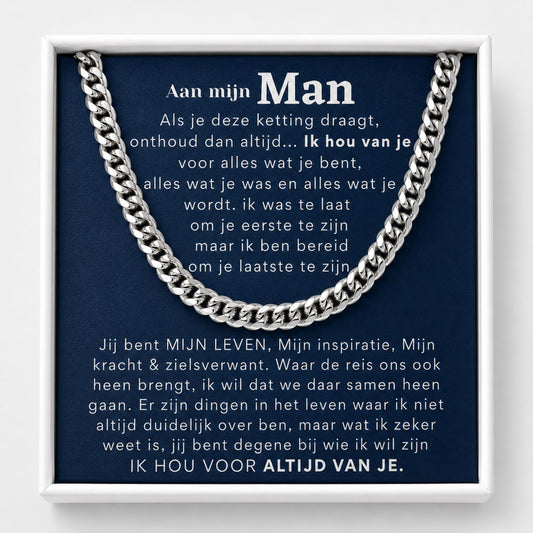 Aan mijn man, onthoud dan altijd... - SCHAKEL KETTING
