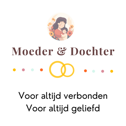 Moeder en Dochter voor altijd verbonden - Gouden Armband