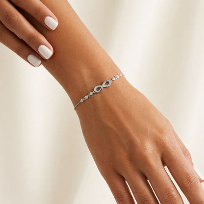 Infinity armband verstelbaar S925