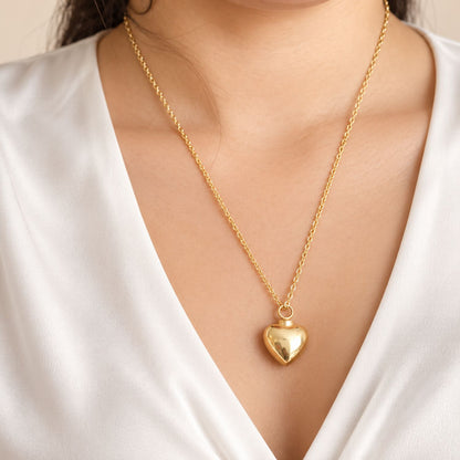 Bolle Hart Urn Ketting – Goud | Gedenksieraad
