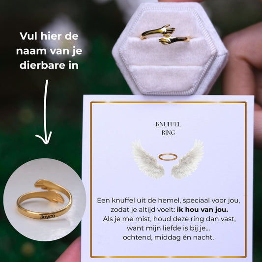HUG IN HEAVEN V3 - Knuffelring met Persoonlijke Gravure