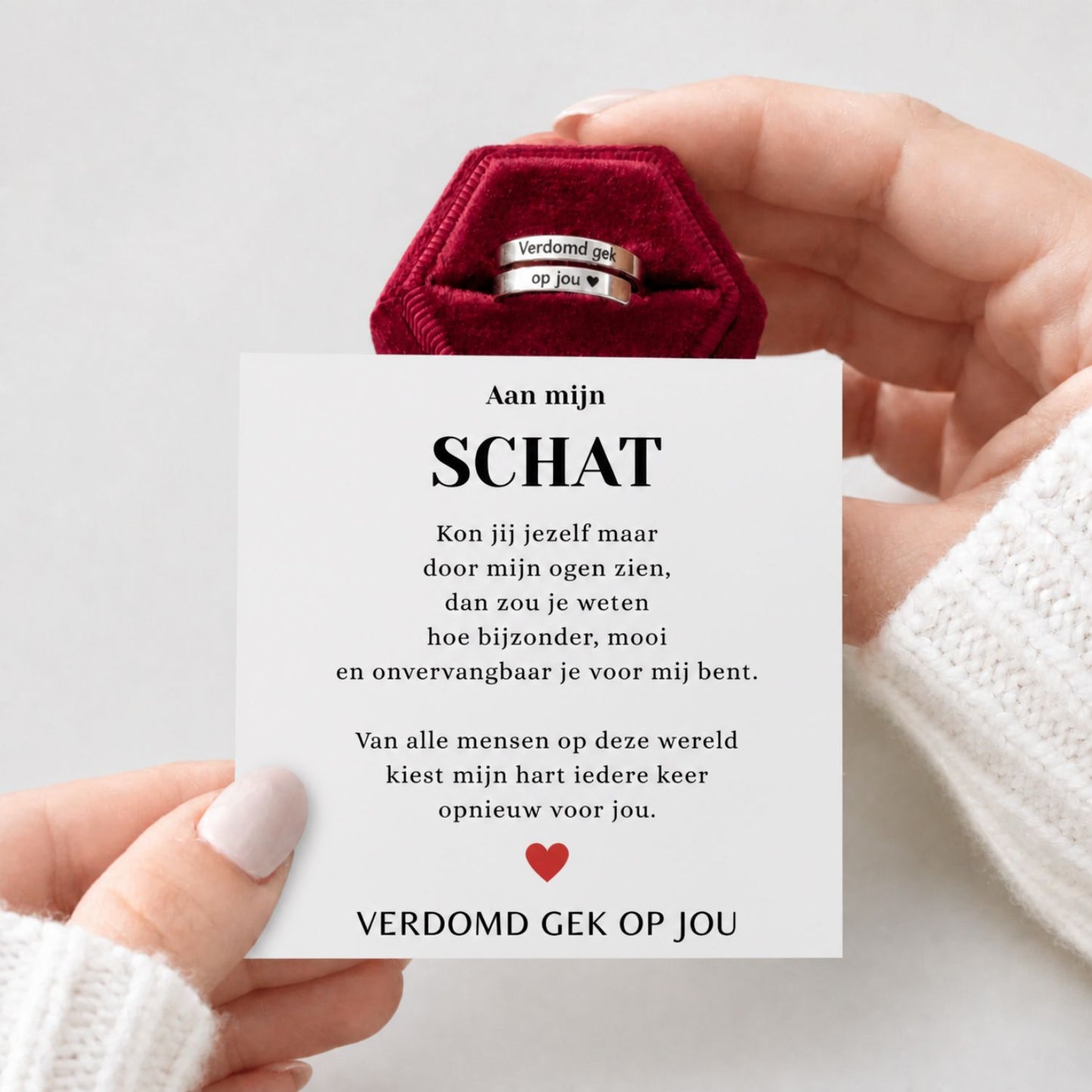 Verdomd Gek Op Jou Ring - berichtkaart