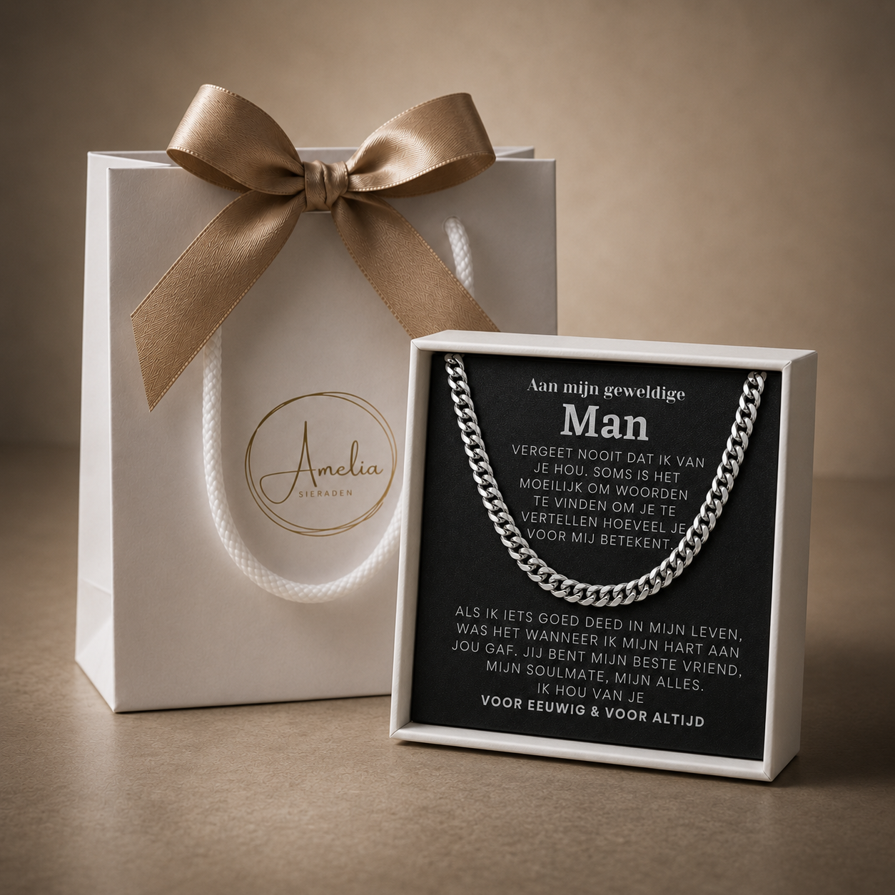 Aan mijn geweldige man - Schakel ketting