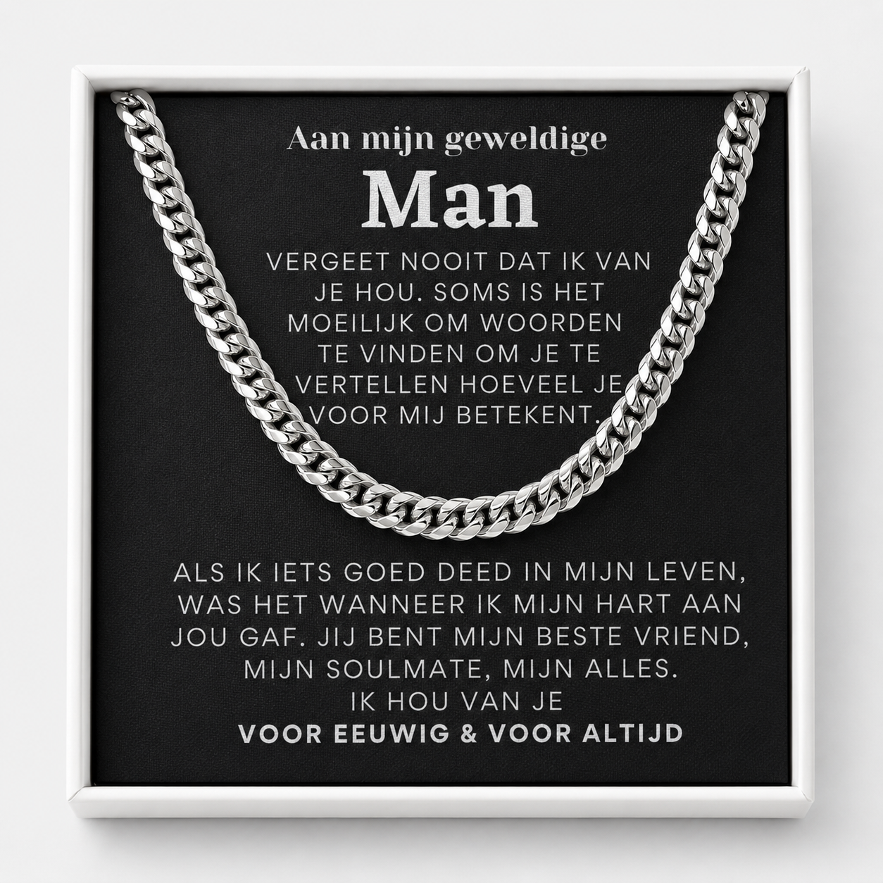 Aan mijn geweldige man - Schakel ketting