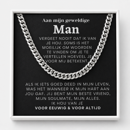 Aan mijn geweldige man - Schakel ketting