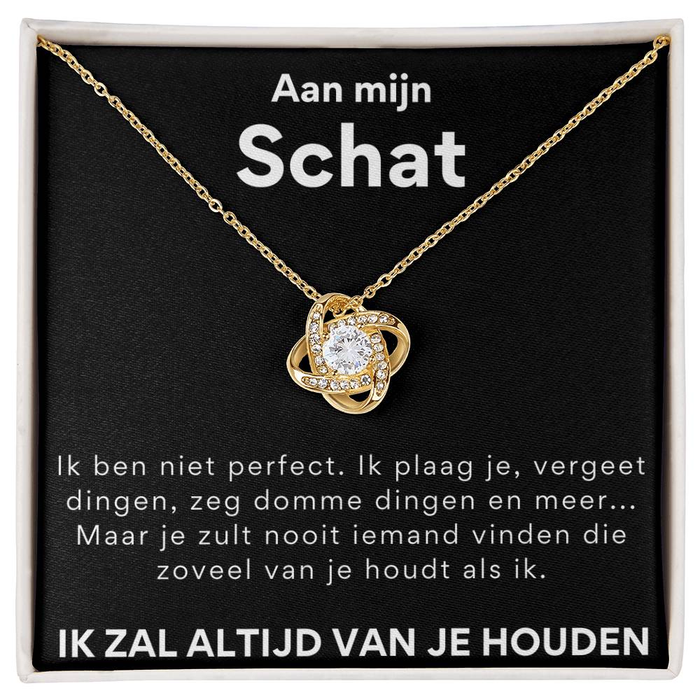 Aan mijn vrouw ketting - Liefdesknoop Halsketting - Valentijns cadeau Aan mijn vrouw ketting - Liefdesknoop Halsketting - Valentijns cadeau