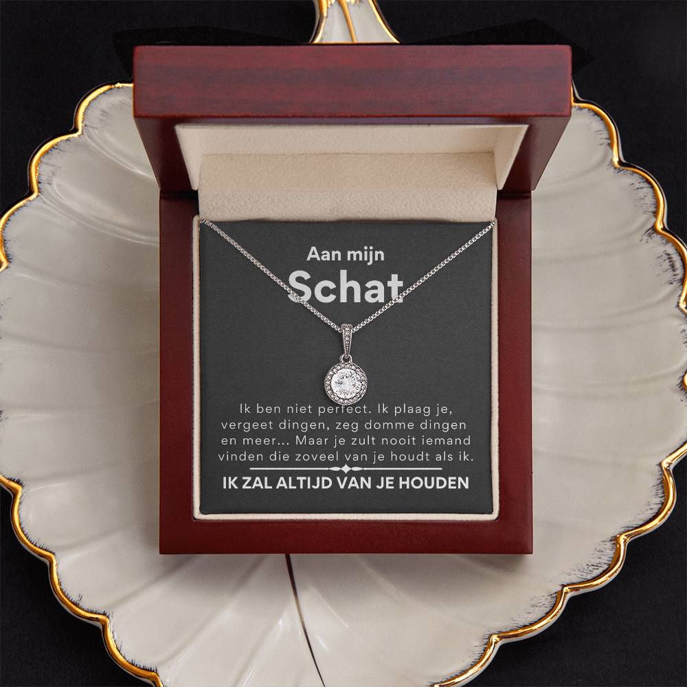 Aan mijn Schat - Hart Ketting - Cadeau voor Haar – Amelia Sieraden Aan mijn Schat - Hart Ketting - Cadeau voor Haar – Amelia Sieraden