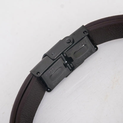 Infinity Dual Name (Verstelbaar) - Leren Armband bruin met Gravure - Aan Mijn Man