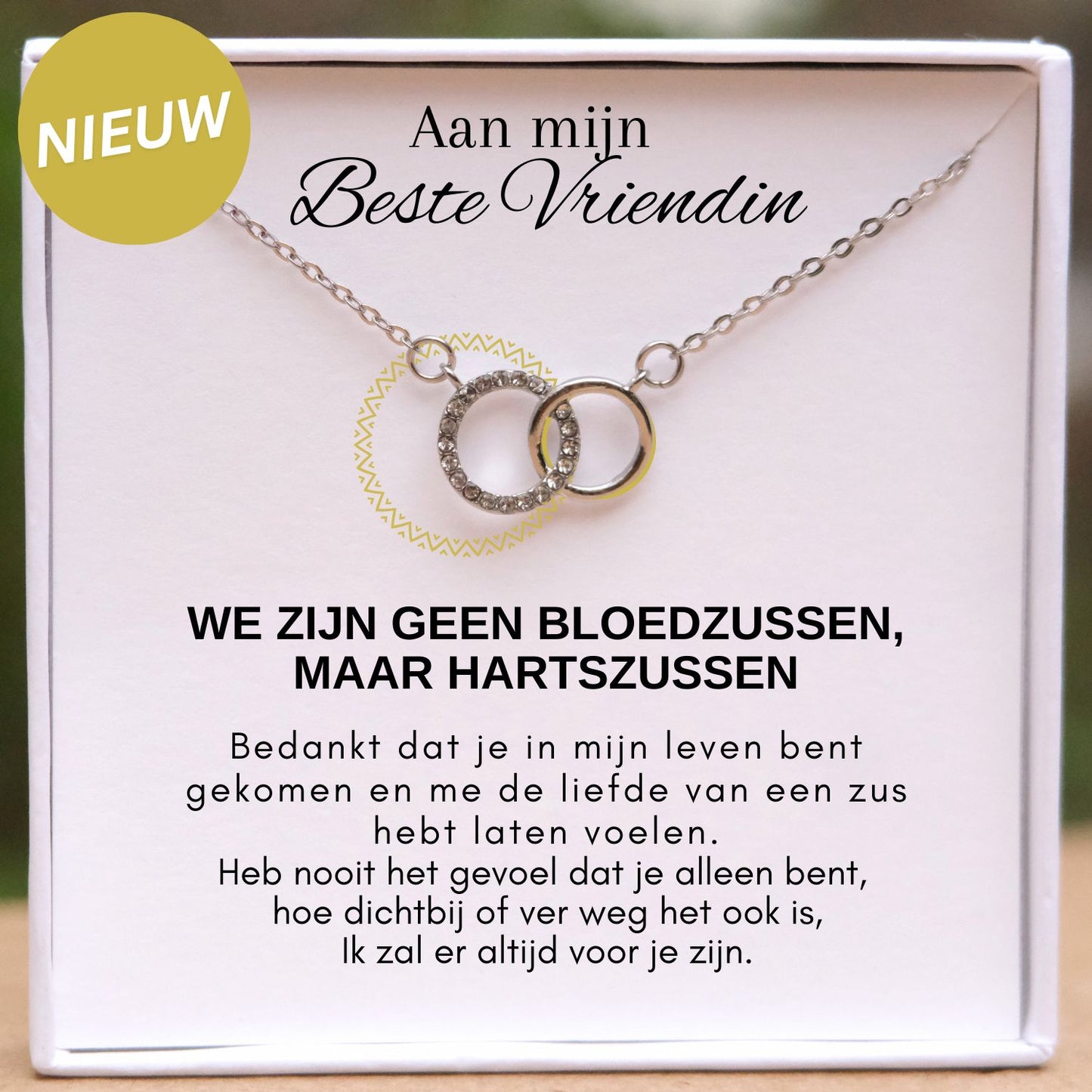 Aan mijn Beste Vriendin -Voor altijd verbonden Ketting