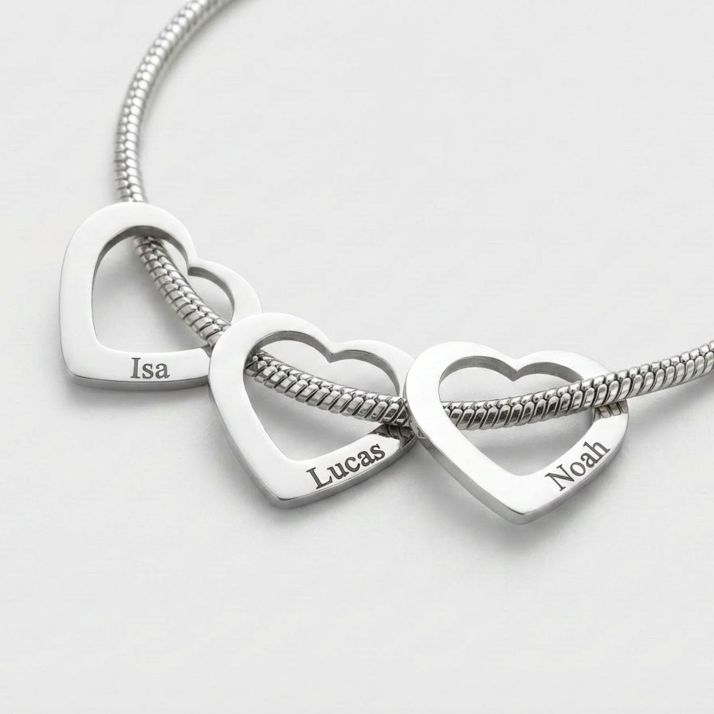 Bedelarmband met Hartjes