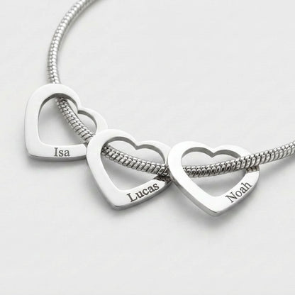 Bedelarmband met Hartjes