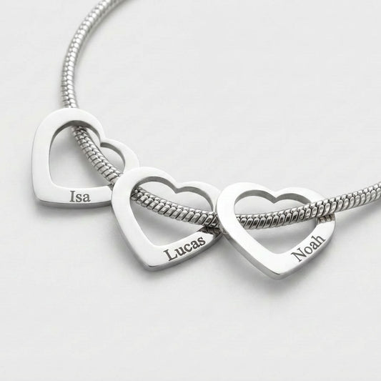 Bedelarmband met Hartjes