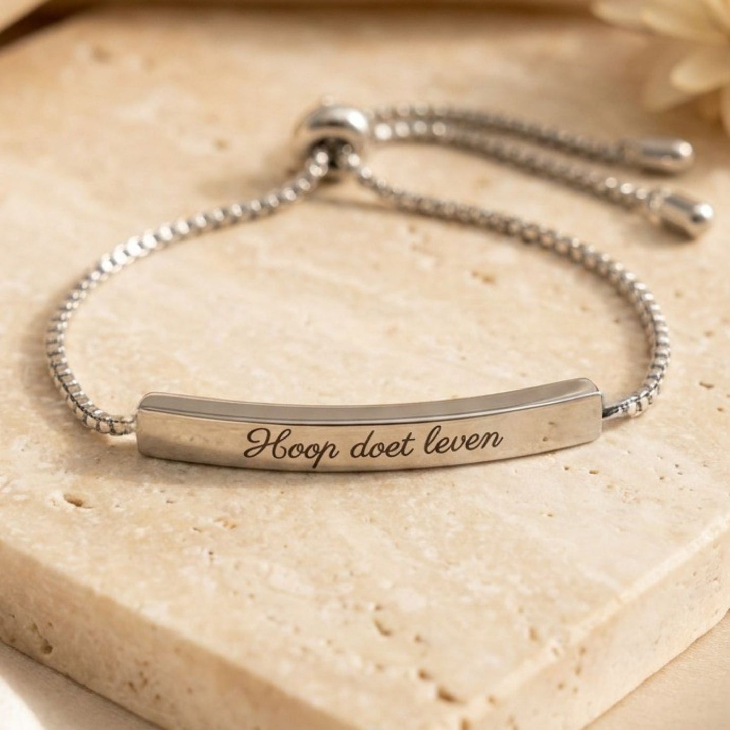Gepersonaliseerde Armband met Gravure - Altijd bij je