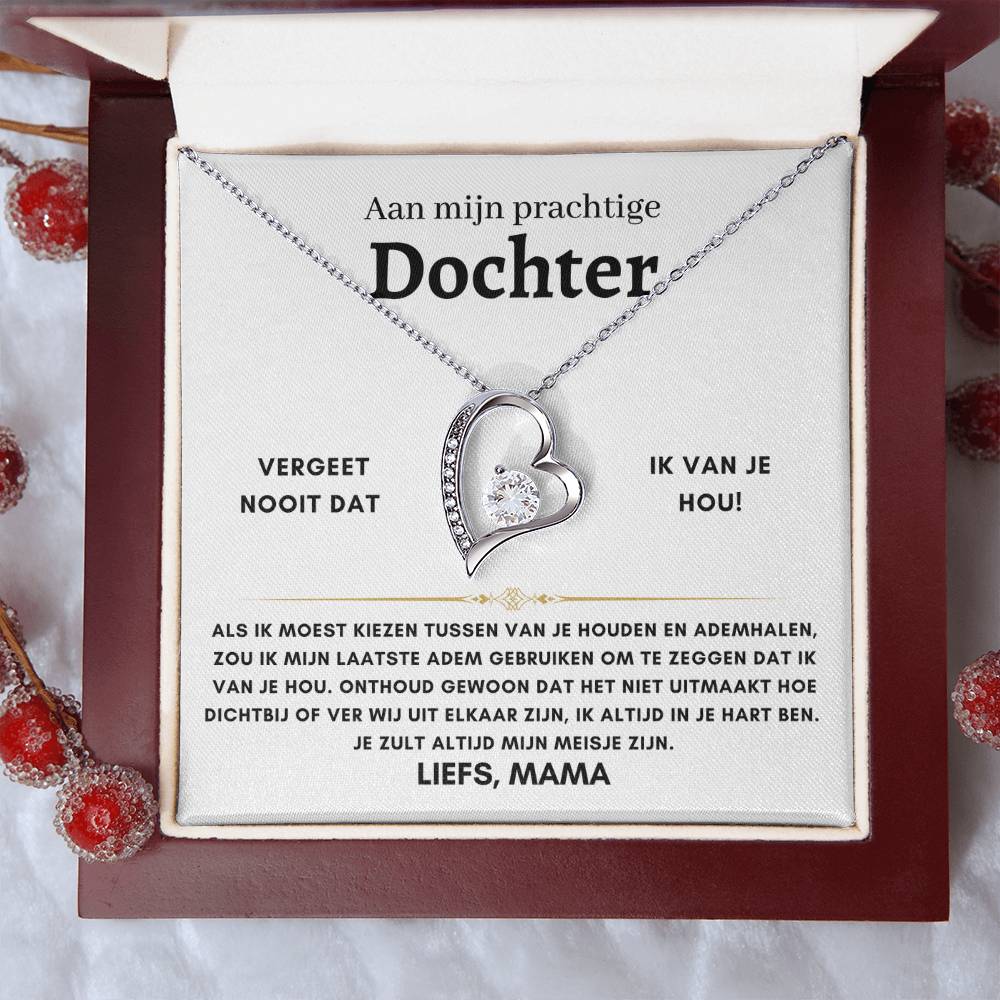 Dochter - Hartketting - Liefs, Mama