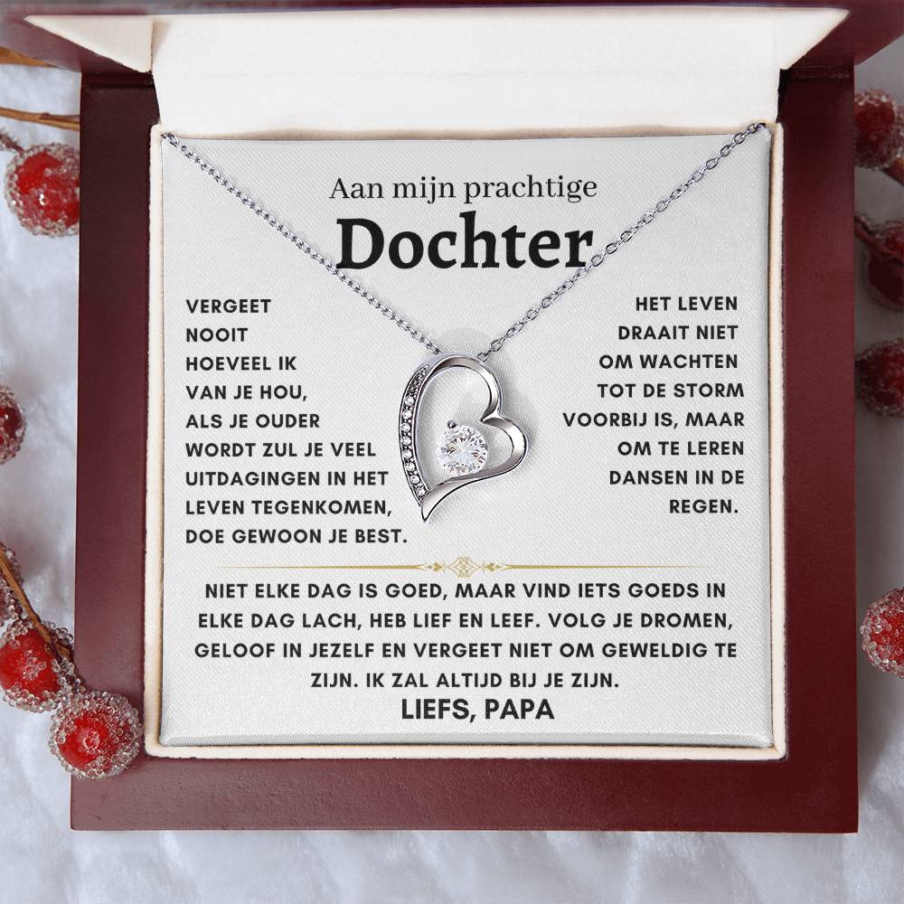 Dochter - Hart ketting - Liefs, Papa 9