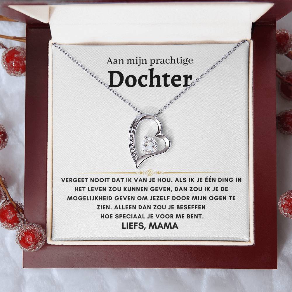 Dochter - Hartketting - Liefs, Mama