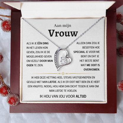 Vrouw – Hart ketting - 48