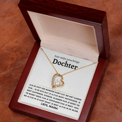 Dochter - Hart ketting - Liefs, mama - 13