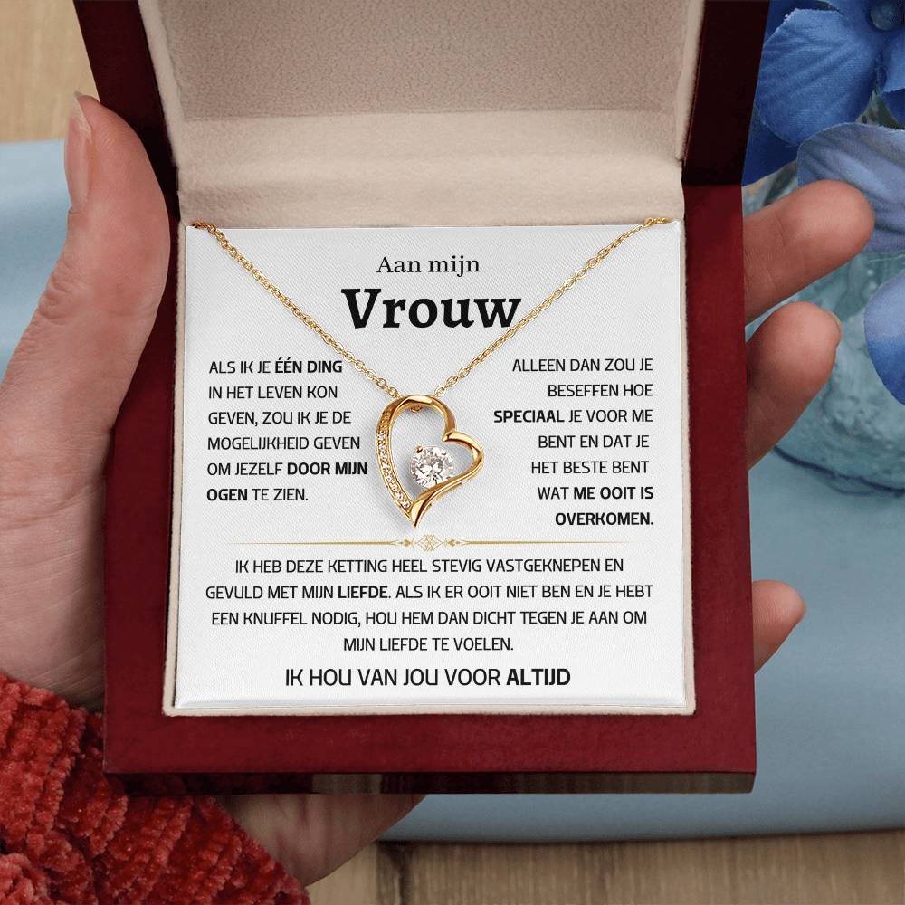 Vrouw – Hart ketting - 48