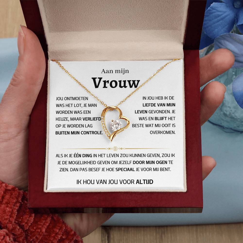 Vrouw – Hart ketting - 45