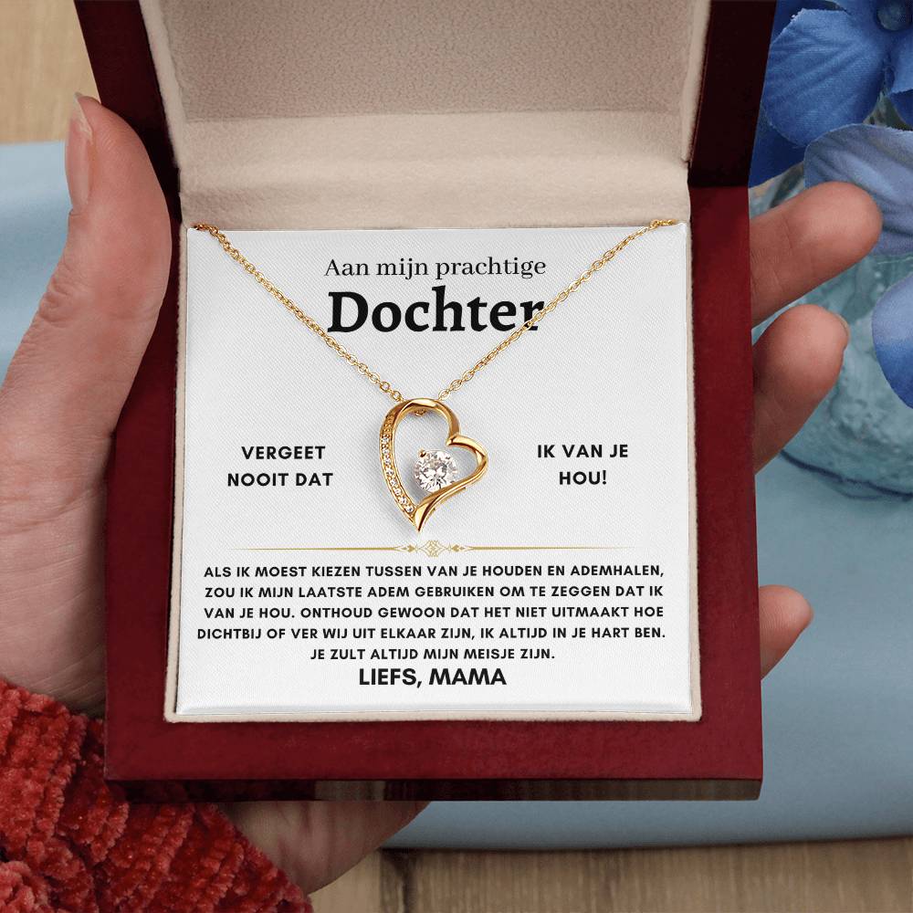 Dochter - Hartketting - Liefs, Mama