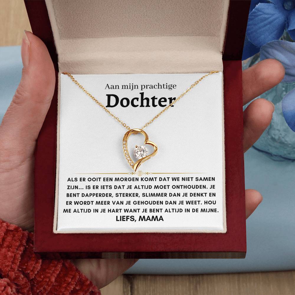 Dochter - Hart ketting - Liefs, mama - 13