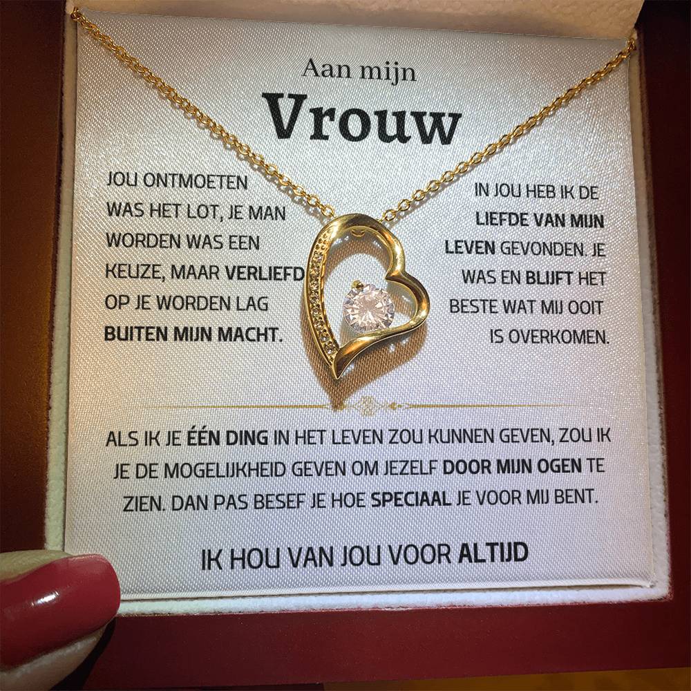 Vrouw – Hart ketting - 46