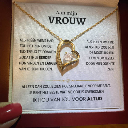 Vrouw – Hart ketting - 52