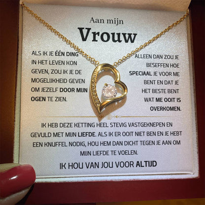 Vrouw – Hart ketting - 48