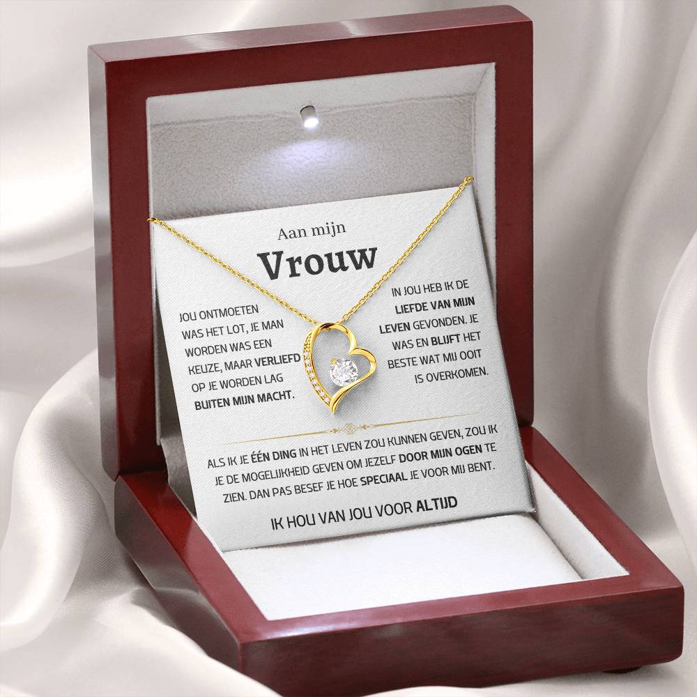 Vrouw – Hart ketting - 46