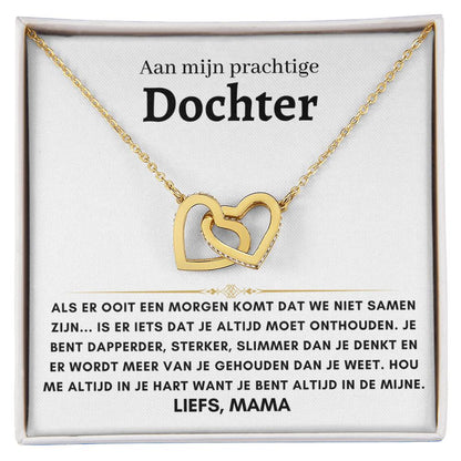 13 - Dochter - Harten ketting - Liefs, Mam