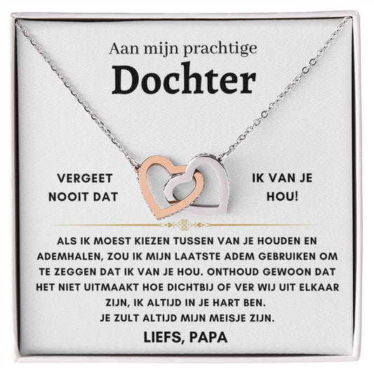 Dochter - Liefs, papa - Hartenketting 12