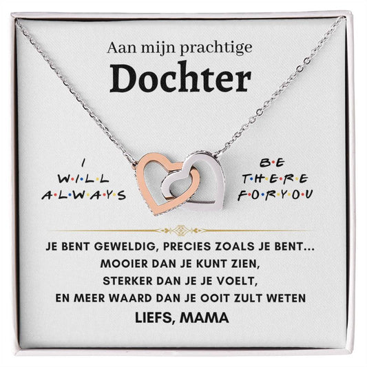 Dochter - Liefs, mama- Hartenketting 22