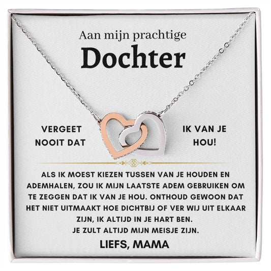 Dochter - Liefs, mama- Hartenketting - 11