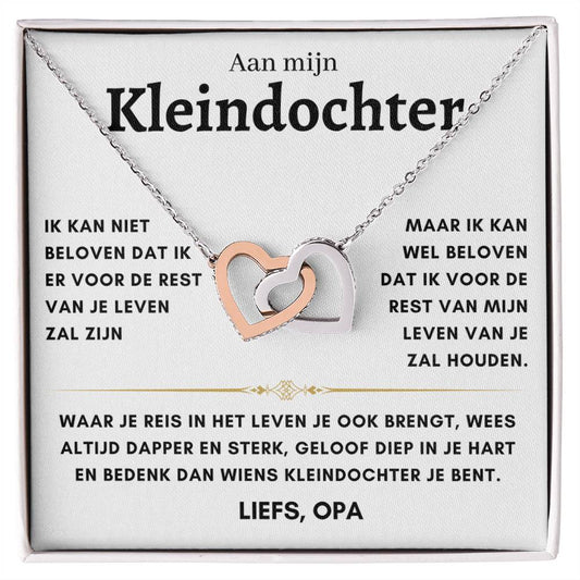 Kleindochter - Hartenketting - Liefs, opa