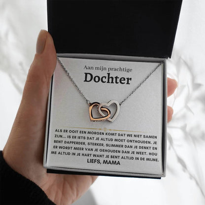 13 - Dochter - Harten ketting - Liefs, Mam