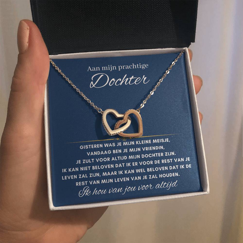 Aan mijn prachtige Dochter - Harten ketting - Voor altijd