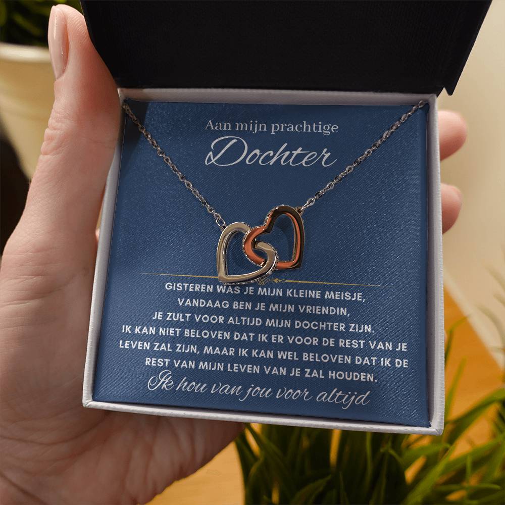 Aan mijn prachtige Dochter - Harten ketting - Voor altijd