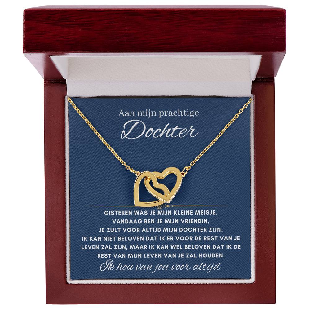 Aan mijn prachtige Dochter - Harten ketting - Voor altijd