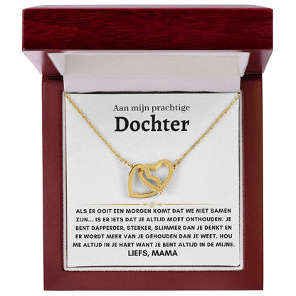 13 - Dochter - Harten ketting - Liefs, Mam