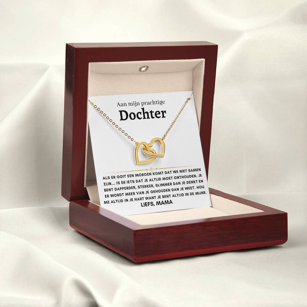 13 - Dochter - Harten ketting - Liefs, Mam