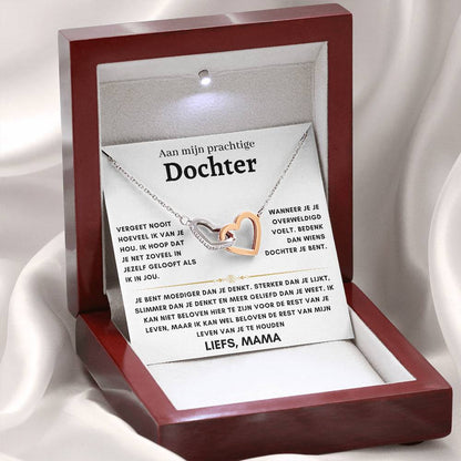 Dochter - Harten ketting - Liefs, Mam