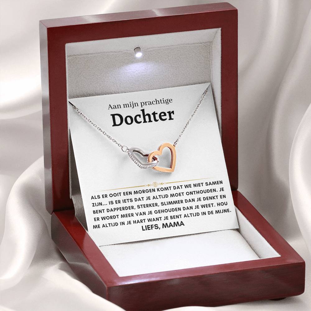 13 - Dochter - Harten ketting - Liefs, Mam