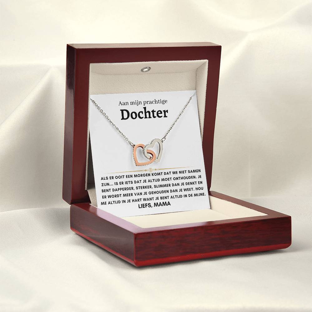 13 - Dochter - Harten ketting - Liefs, Mam