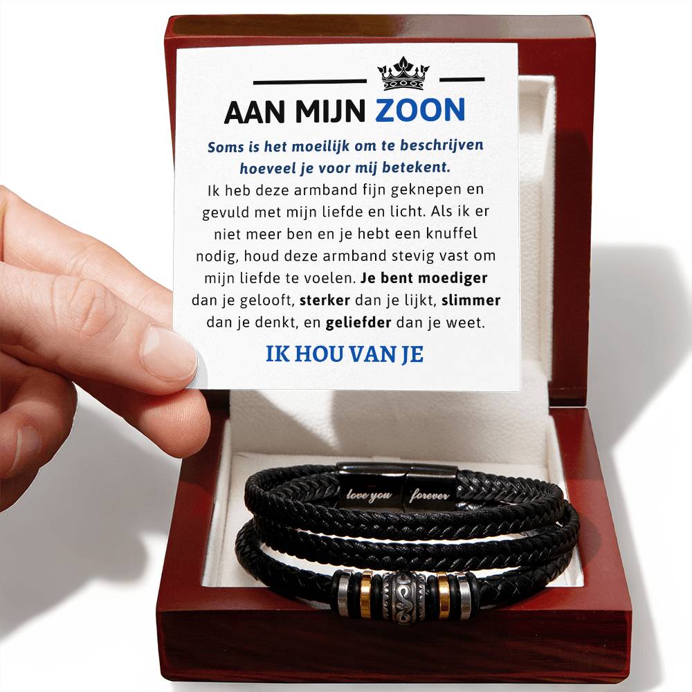 Aan mijn ZOON - Cadeau voor zoon - Vergeet nooit hoeveel ik van je hou