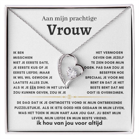 Voor Vrouw- Hart ketting -36